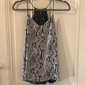 Express snakeskin top NWT